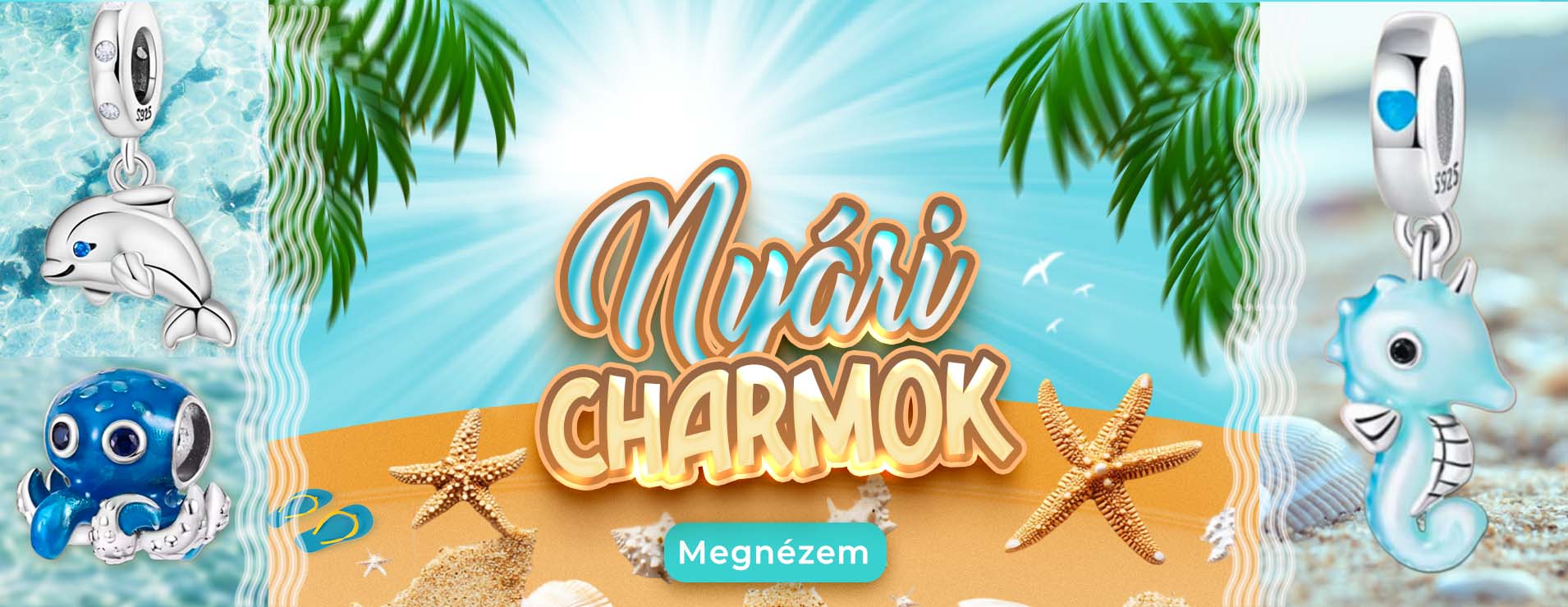 Nyári hangulatú charm ékszerek és karkötők 