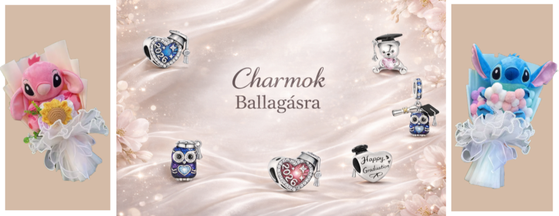 Charm ékszerek ballagásra