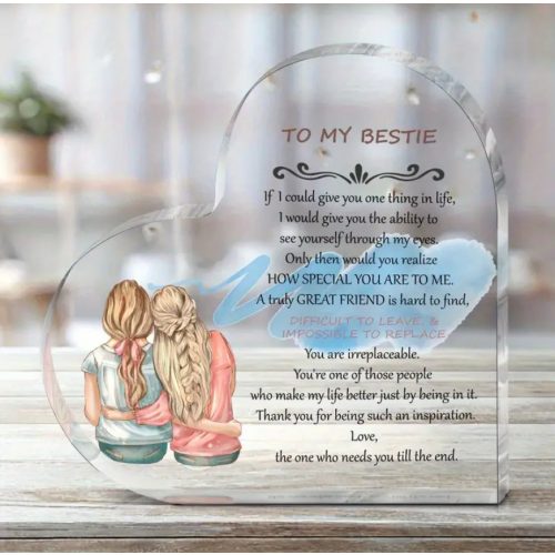 TO MY BESTIE – Barátság Akrildísz