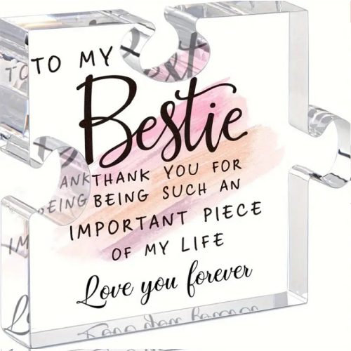 Barátság Puzzle – „Bestie” Akril Dísz - Ajándék legjobb barátnőnek
