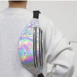HoloPop ezüst holografikus övtáska
