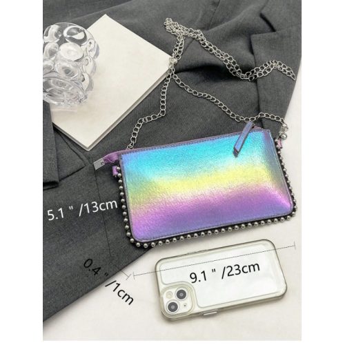 Mini Rainbow Glam – Színjátszós láncos party táska