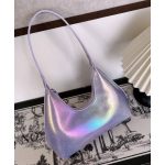 Moonlit Glam – Pasztell szivárványfényű holografikus válltáska