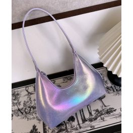   Moonlit Glam – Pasztell szivárványfényű holografikus válltáska