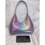 Moonlit Glam – Pasztell szivárványfényű holografikus válltáska