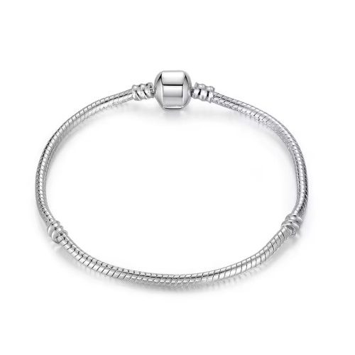 Kígyólánc charm karkötő – karkötő klasszikus klipzárral