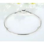 Kígyólánc charm karkötő – karkötő klasszikus klipzárral