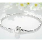 Kígyólánc charm karkötő – karkötő klasszikus klipzárral