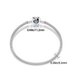 Szív-kapcsos fonott charm karkötő – cica és tappancs mintával