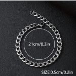 Classic Link – 5 mm-es nemesacél férfi karkötő