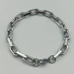 Férfi nemesacél masszív láncszem karkötő 