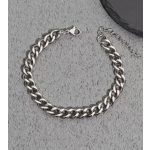 Férfi nemesacél vastag kubai láncszem karkötő – 1 cm széles
