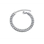 Férfi nemesacél vastag kubai láncszem karkötő – 1 cm széles