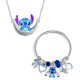 Stitch ékszerszett charm karkötővel és nyaklánccal