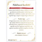 Piros védelmező karkötő üzenetkártyával - kabbala karkötő