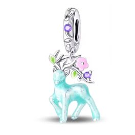 Fluoreszkáló csodaszarvas charm