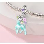 Fluoreszkáló csodaszarvas charm
