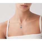 Szerencsehozó "Lucky" charm - ezüst szerencsepatkó és négylevelű lóhere cirkónia kövekkel