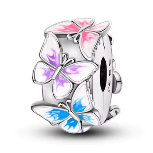 Színpompás Pillangók clip charm/stopper