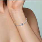 Ezüst cicás szív charm- Mancsnyomok a szívben