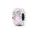 Szíves charm rózsaszín zománccal és cirkóniákkal – Forever Pink