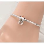 Ezüst charm kapibara figurával – Pandora kompatibilis karkötőhöz