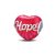 Szív charm „Hope” felirattal, pink zománccal – Remény