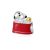 Snoopy és Woodstock charm - piros tálban - ezüst