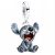 Stitch függő charm ásító figurával – ezüst