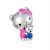 Hello Kitty charm kiscicával - ezüst