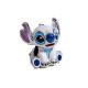 Stitch charm fehér figurával és kék részletekkel – ezüst