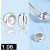 Ezüst stopper charm szilikonbetéttel – 925 sterling ezüst