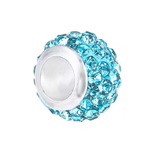 Türkiz kristályos charm