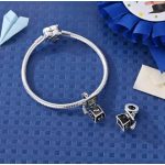 Ballagási diploma sapka charm 925 sterling ezüst – nyitható