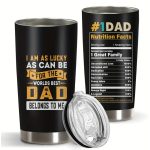 „I’m Lucky – Best Dad” hőtartó bögre, termosz (591 ml)