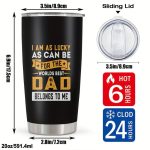 „I’m Lucky – Best Dad” hőtartó bögre, termosz (591 ml)