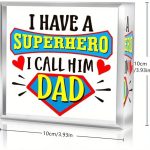 Ajándék apáknak  – Superhero Dad akril dísz