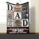 Top Dad – Ajándék Pléd Apáknak