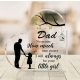 Szív alakú akril dísz – „Dad, I will always be your little girl”
