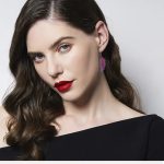 Szivárványfény Toll Fülbevaló