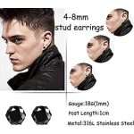 Kerek köves fülbevaló - átlátszó és fekete színváltozatban