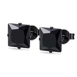 Black Ice négyzet fülbevaló
