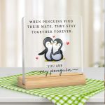„You Are My Penguin” – Pingvines akrildísz fa talppal