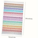 Színes öntapadós arc - és testdíszítő strasszkő készlet – 900 db