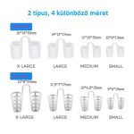 Horkolás elleni orrgyűrű készlet - 8 db-os