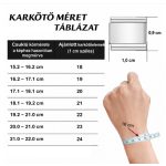 Cserélhető elemes charm karkötő nemesacélból – élénk színű kivitel