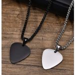 Black Pick – fekete pengető medálos férfi nyaklánc