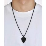 Black Pick – fekete pengető medálos férfi nyaklánc