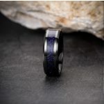 Dragon design - fekete-lila kelta mintás nemesacél gyűrű