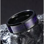 Dragon design - fekete-lila kelta mintás nemesacél gyűrű